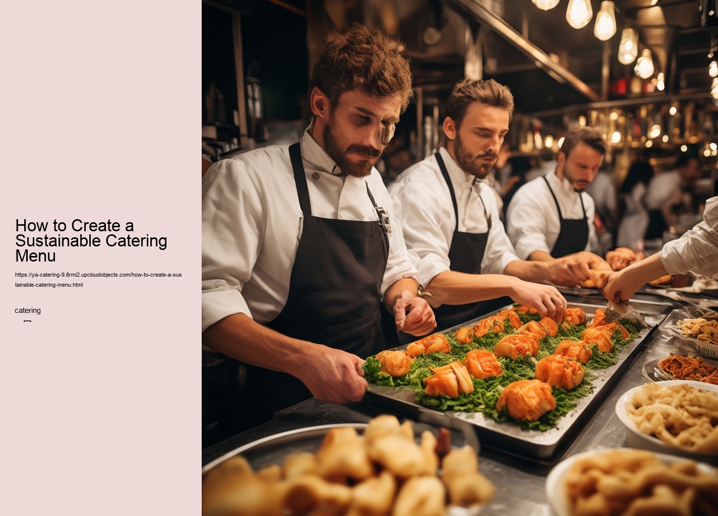 How to Create a Sustainable Catering Menu